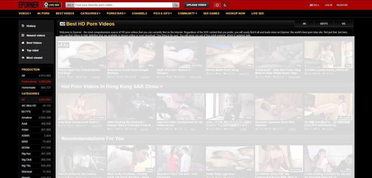 Full High Definition Movies - Eporner.com webpage