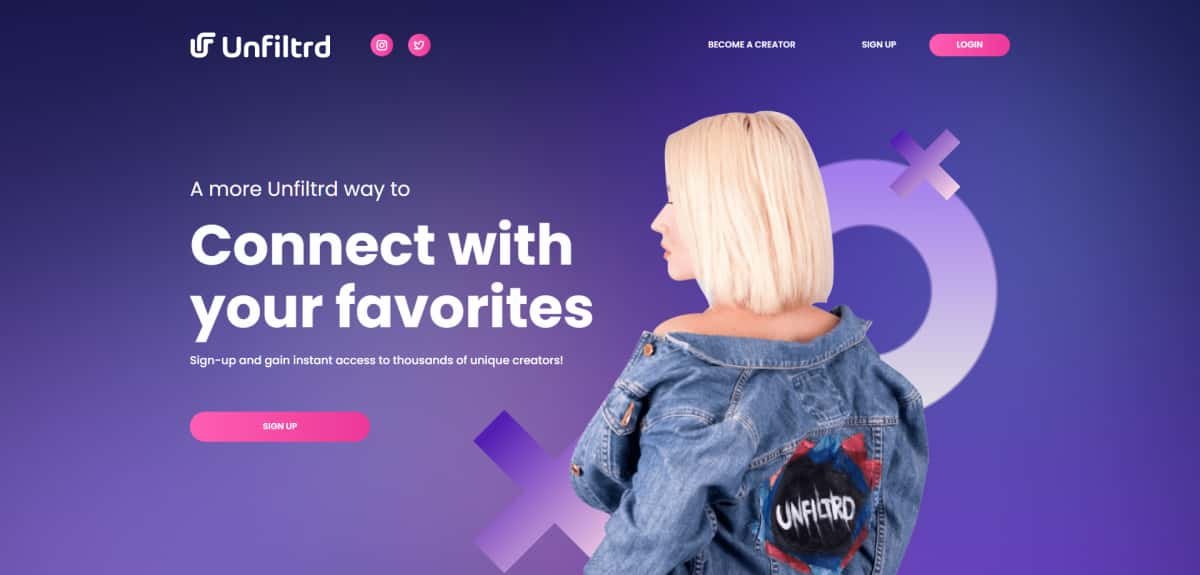 Unfiltrd - unfiltrd.com webpage